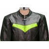 RTX Force One Floro Black Leather Biker Jacket